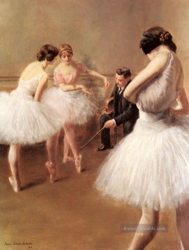 Des Ballett Lektion Ballett Tänzerin Träger Belleuse Pierre Ölgemälde